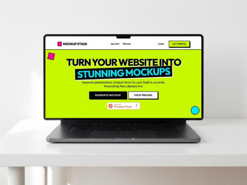 AI-generated website mockup