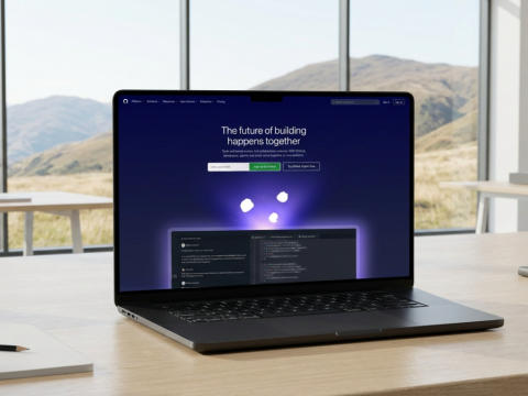 AI-generated website mockup